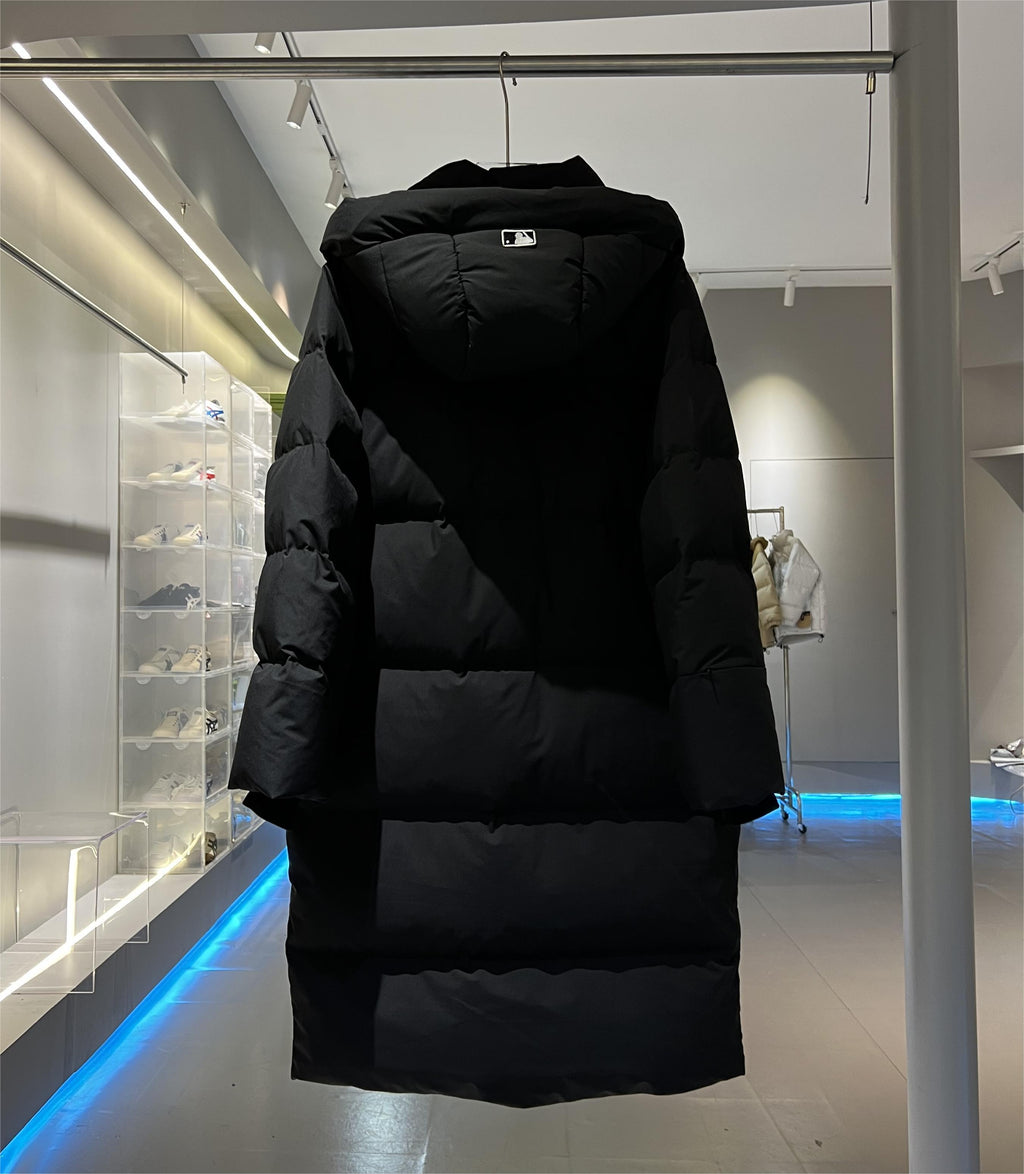 MLB NY Logo Longline Hooded Down Coat