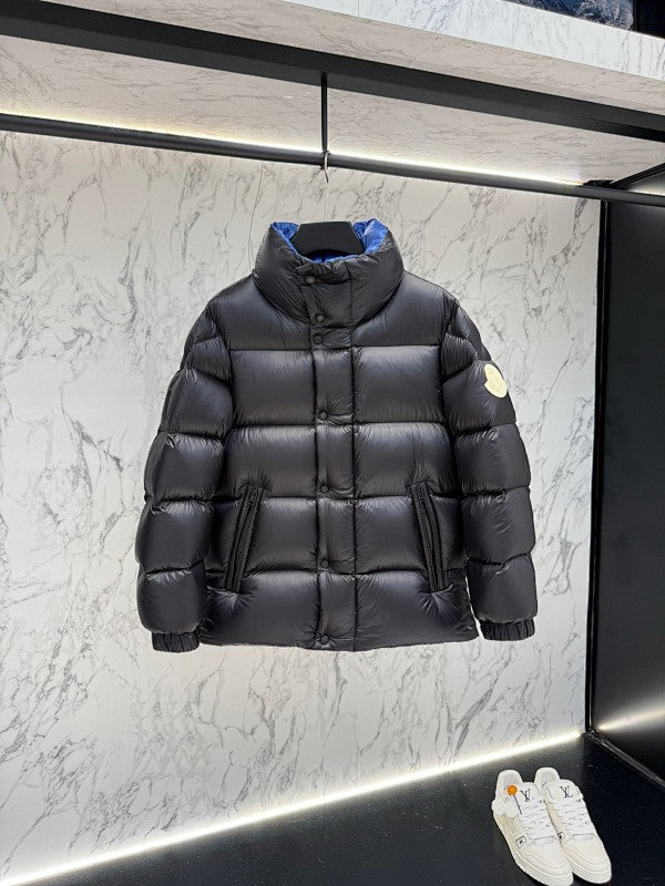 Moncler F055 Unisex Stand-Collar Down Jacket - Black