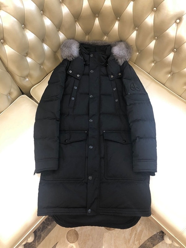 Moose Knuckles Women's Long Hooded Puffer Coat – Style 07