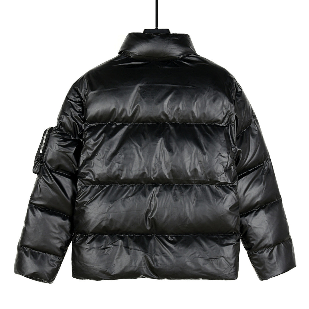Prada Black Puffer Jacket with Oversized Pockets