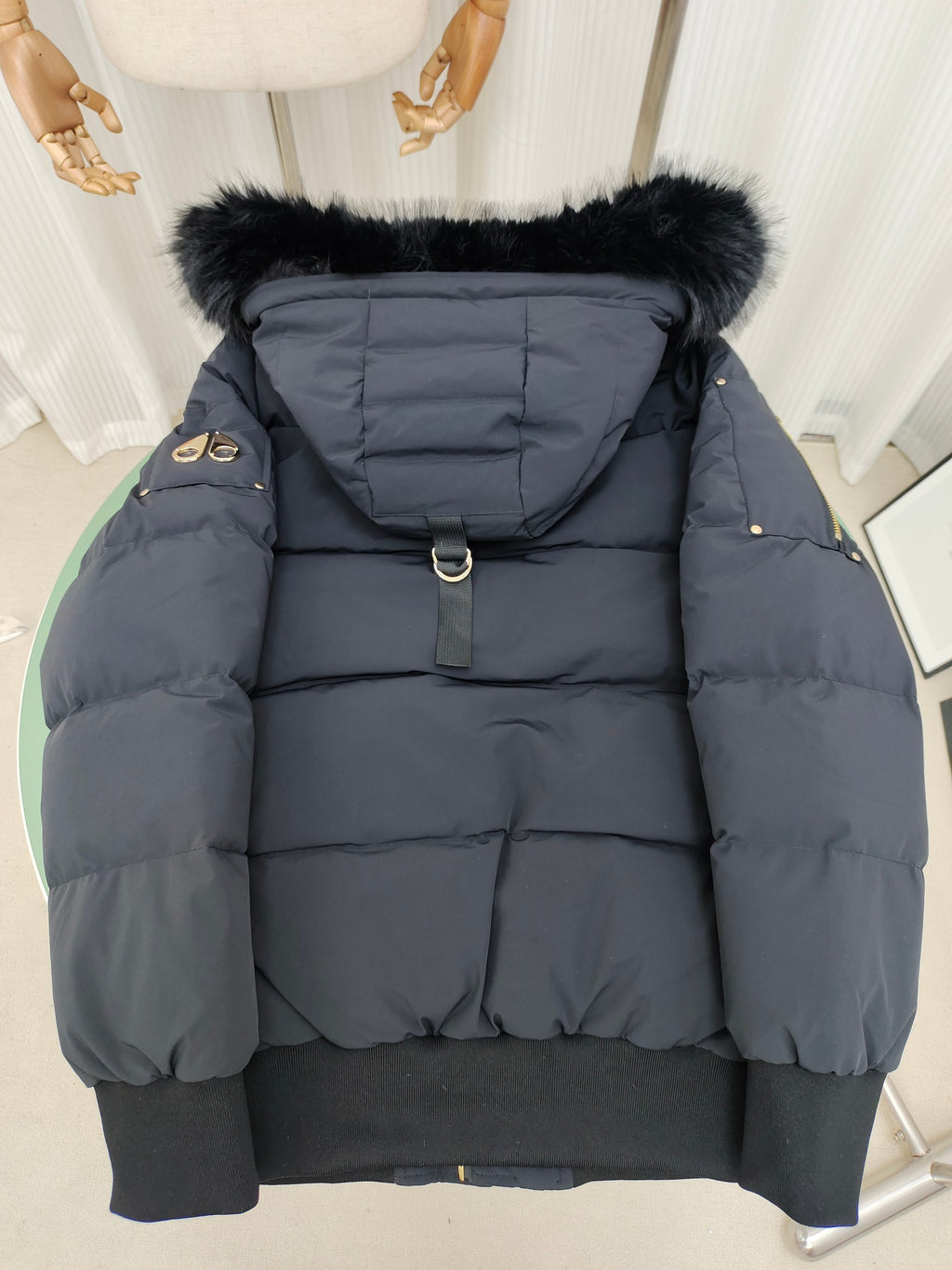 Moose Knuckles Men's Hooded Puffer Bomber Jacket – Style 12