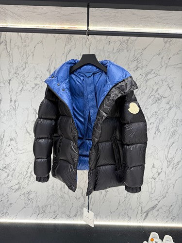Moncler F055 Unisex Stand-Collar Down Jacket - Black