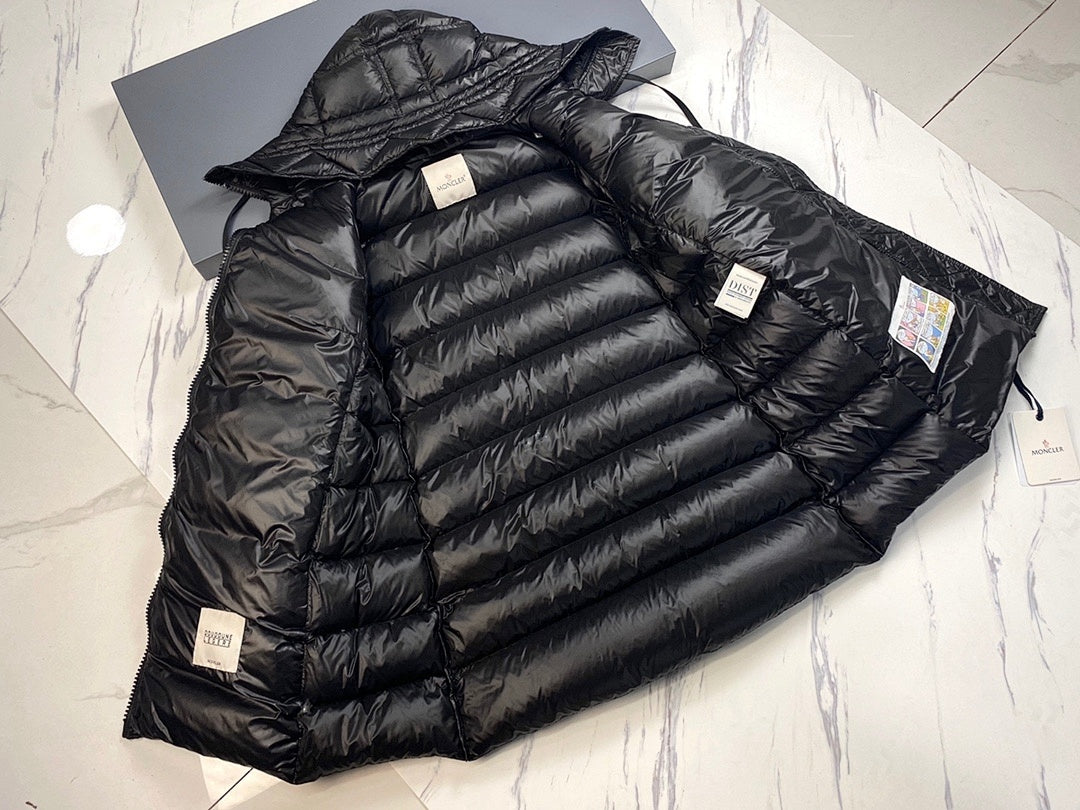 Moncler Long Hooded Down Puffer Coat