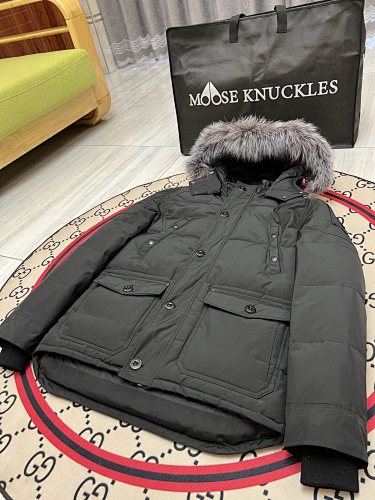 Moose Knuckles Men's Hooded Puffer Jacket – Style 07