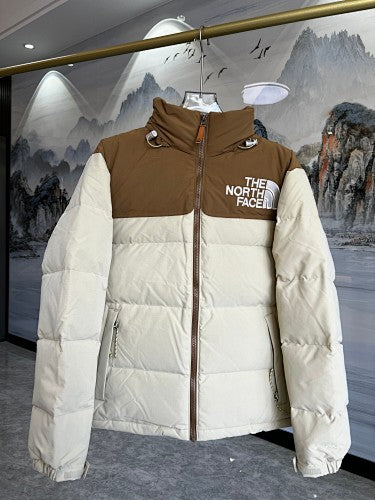 The North Face Color-Block Puffer Jacket with Bold Logo
