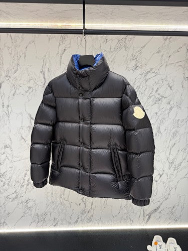 Moncler F055 Unisex Stand-Collar Down Jacket - Black