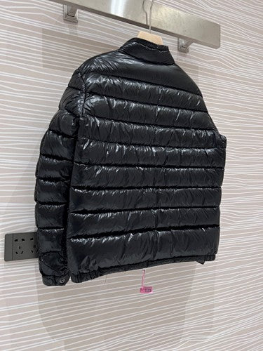 Moncler Acorus Lightweight Stand-Collar Down Jacket - Black
