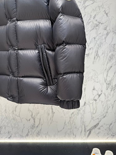 Moncler F055 Unisex Stand-Collar Down Jacket - Black