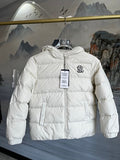 MLB Kids' Hooded Puffer Jacket with Oversized NY Logo
