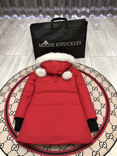 Moose Knuckles Women's Long Hooded Coat – Style 01