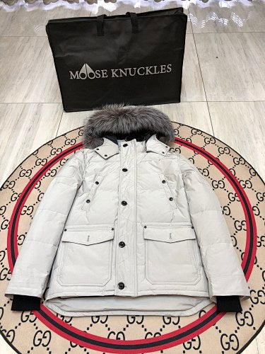 Moose Knuckles Men's Hooded Puffer Jacket – Style 07