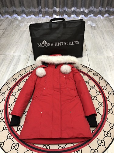 Moose Knuckles Women's Long Hooded Coat – Style 01
