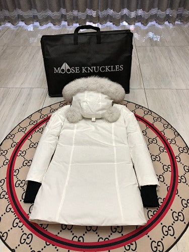 Moose Knuckles Women's Long Hooded Coat – Style 01