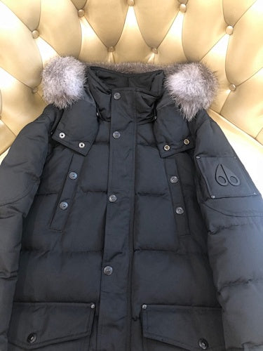 Moose Knuckles Men's Long Hooded Puffer Coat – Style 07