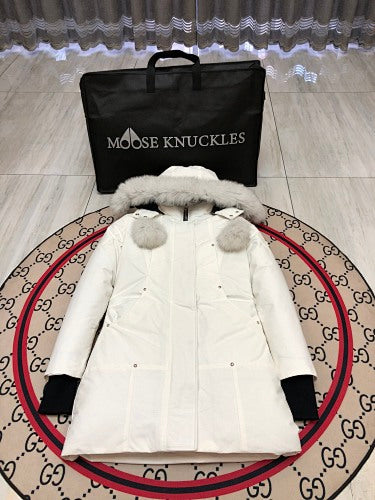 Moose Knuckles Women's Long Hooded Coat – Style 01