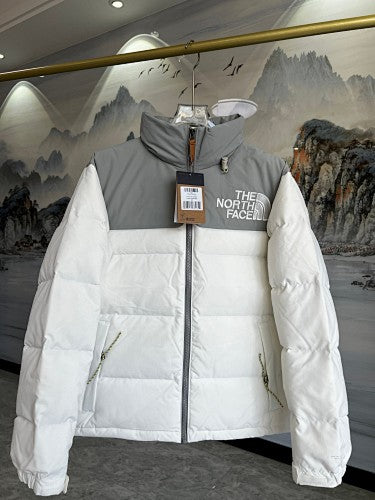 The North Face Color-Block Puffer Jacket with Bold Logo