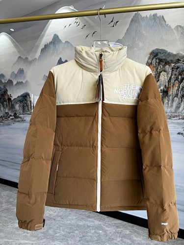 The North Face Color-Block Puffer Jacket with Bold Logo