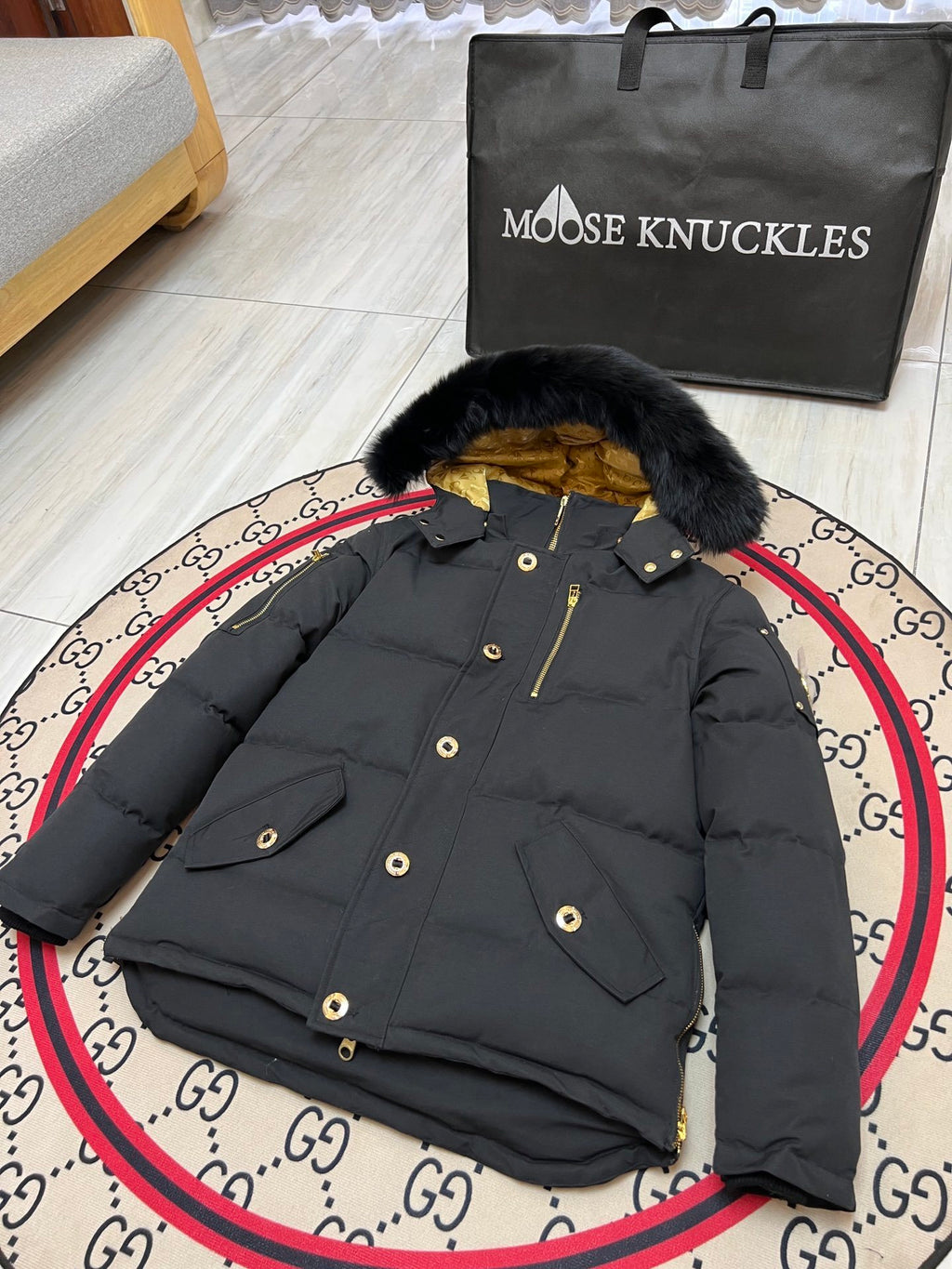 Moose Knuckles Men's Hooded Quilted Jacket - Style 06