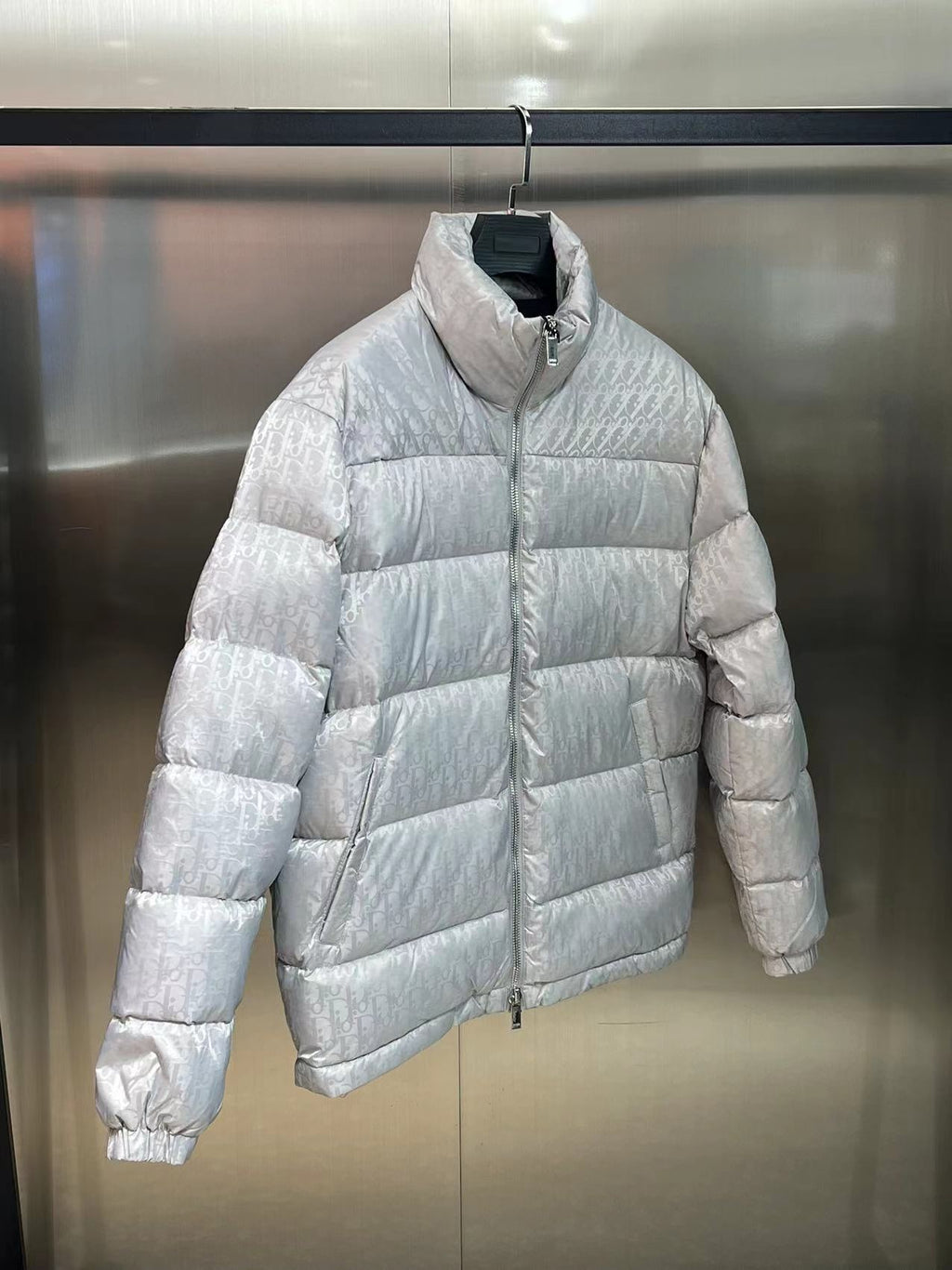 Dior Monogram Stand-Collar Puffer Jacket