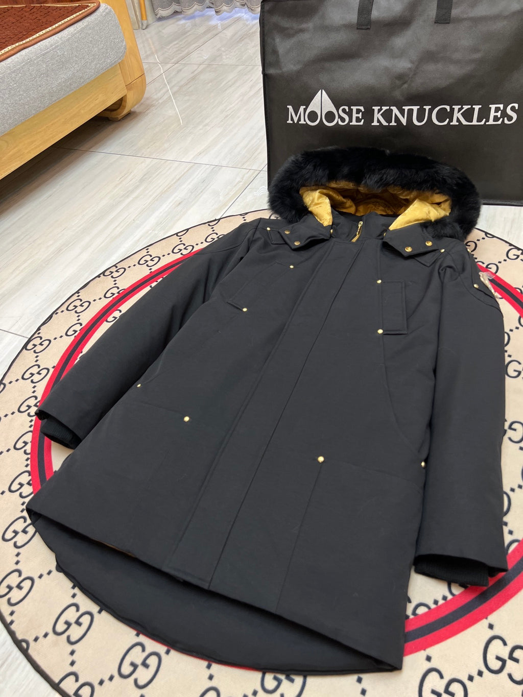 Moose Knuckles Men's Longline Hooded Parka