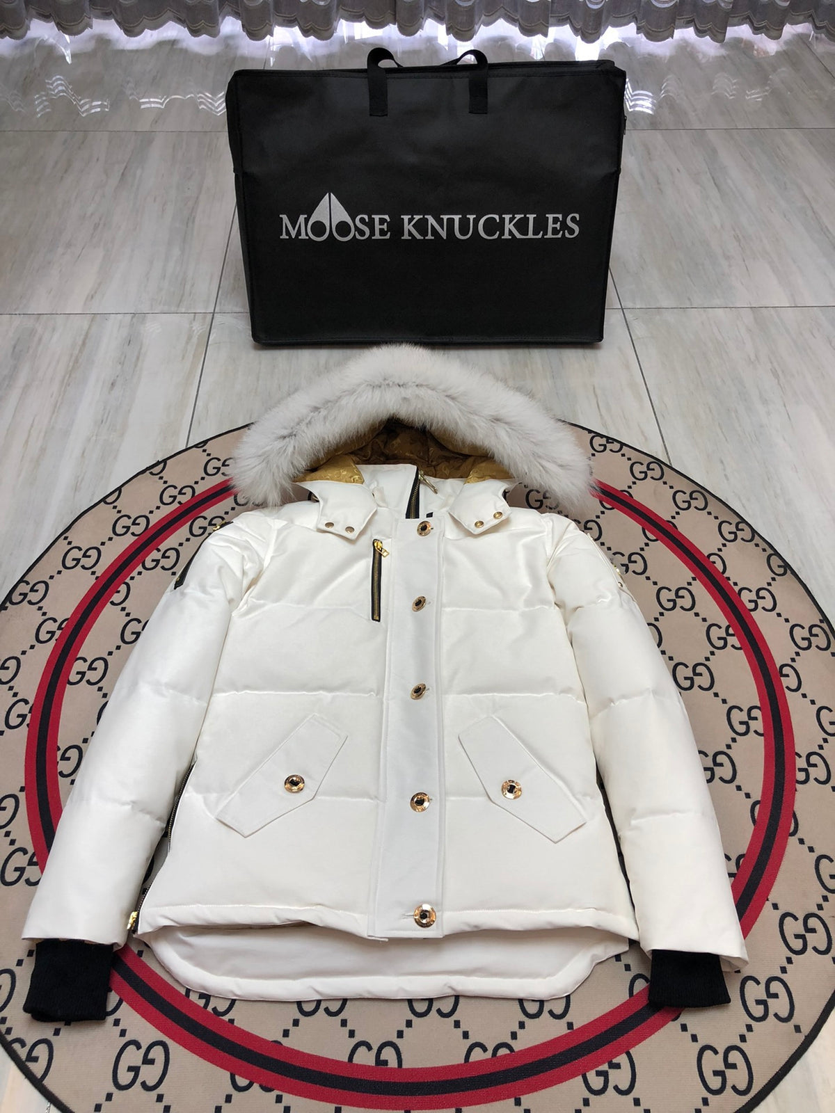 Moose Knuckles Women's Hooded Quilted Jacket - Style 05