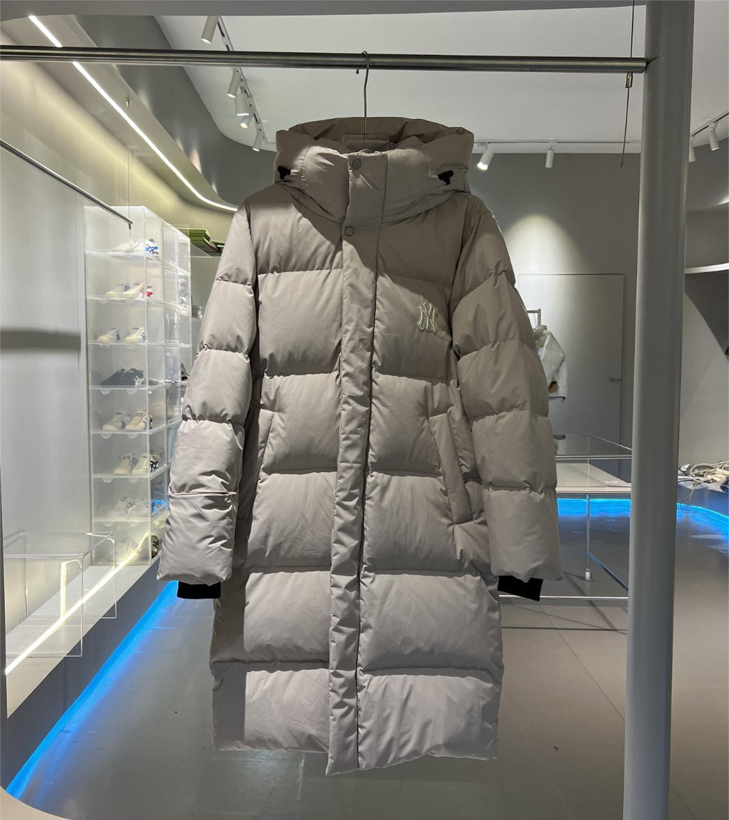 MLB NY Logo Longline Hooded Down Coat