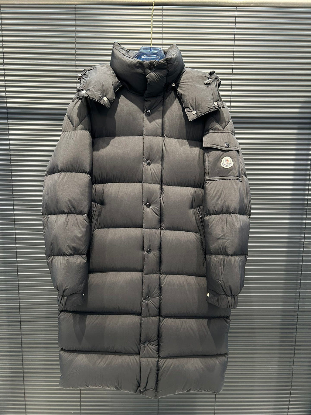 Moncler Maya Longline Matte-Finish Puffer Coat