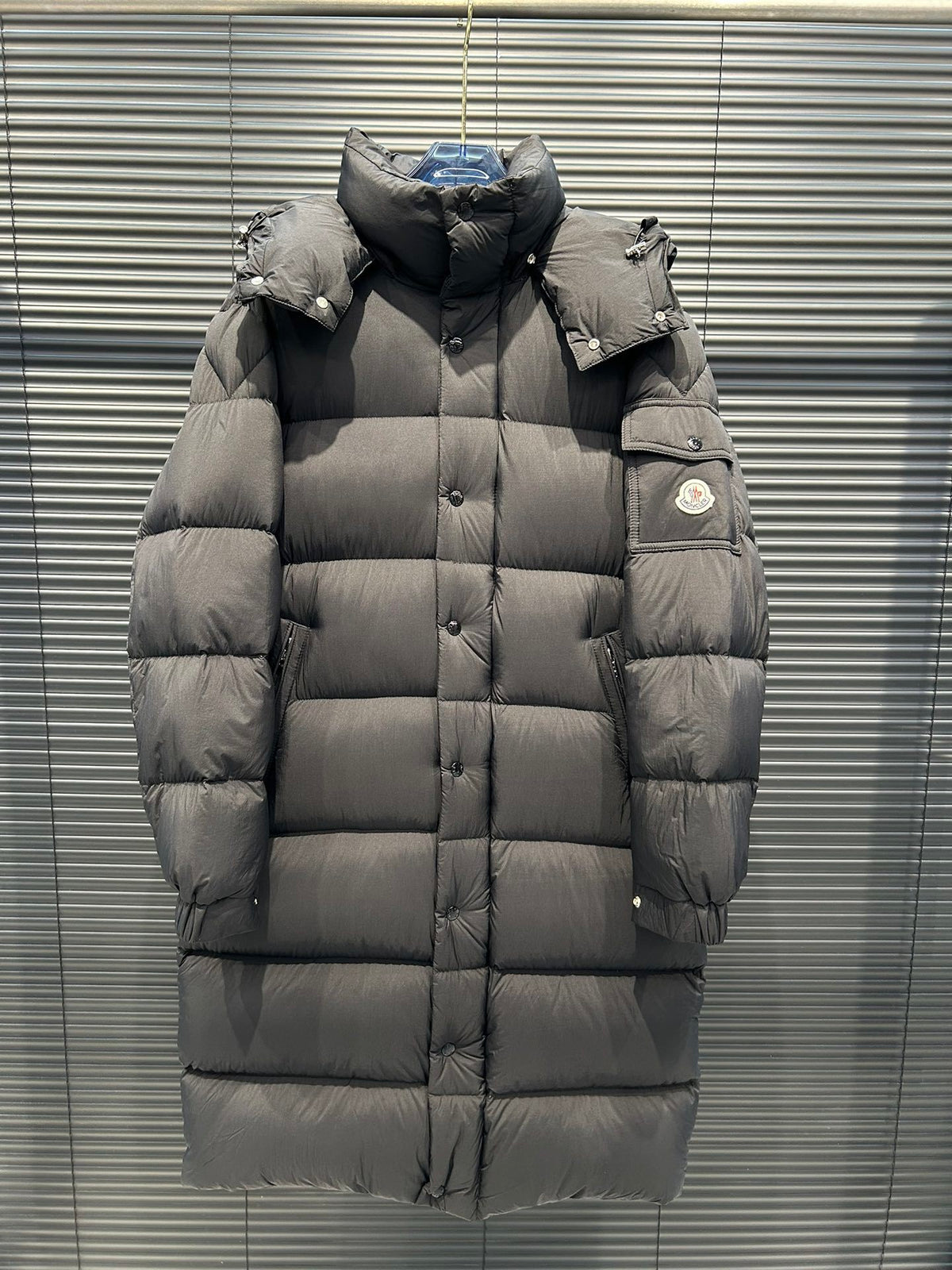 Moncler Maya Longline Matte-Finish Puffer Coat