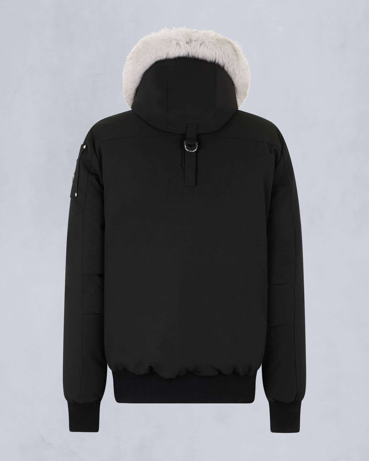Moose Knuckles Original Ballistic Neoshear Hooded Bomber Jacket – Black