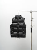 Prada Glossy Quilted Stand-Collar Puffer Vest