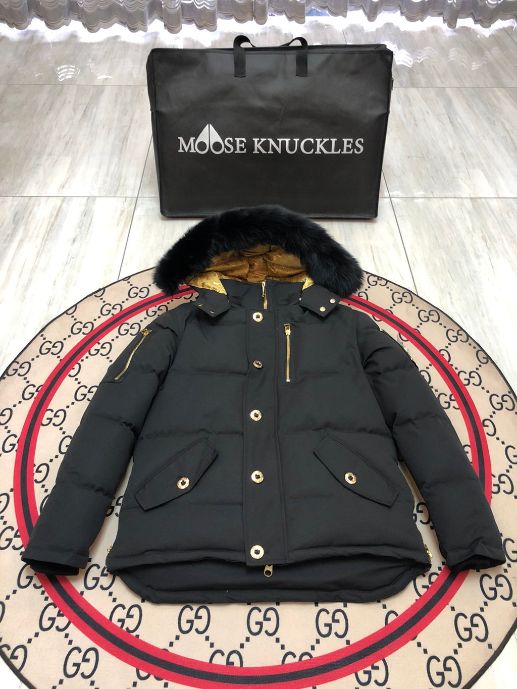 Moose Knuckles Men's Hooded Quilted Jacket - Style 06