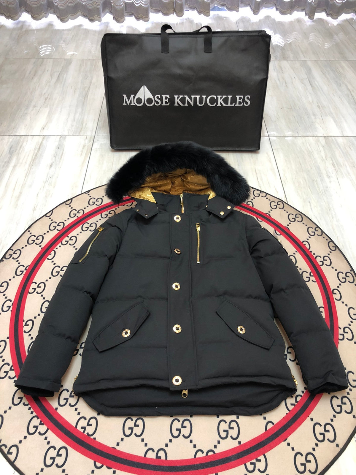 Moose Knuckles Men's Hooded Quilted Jacket - Style 06