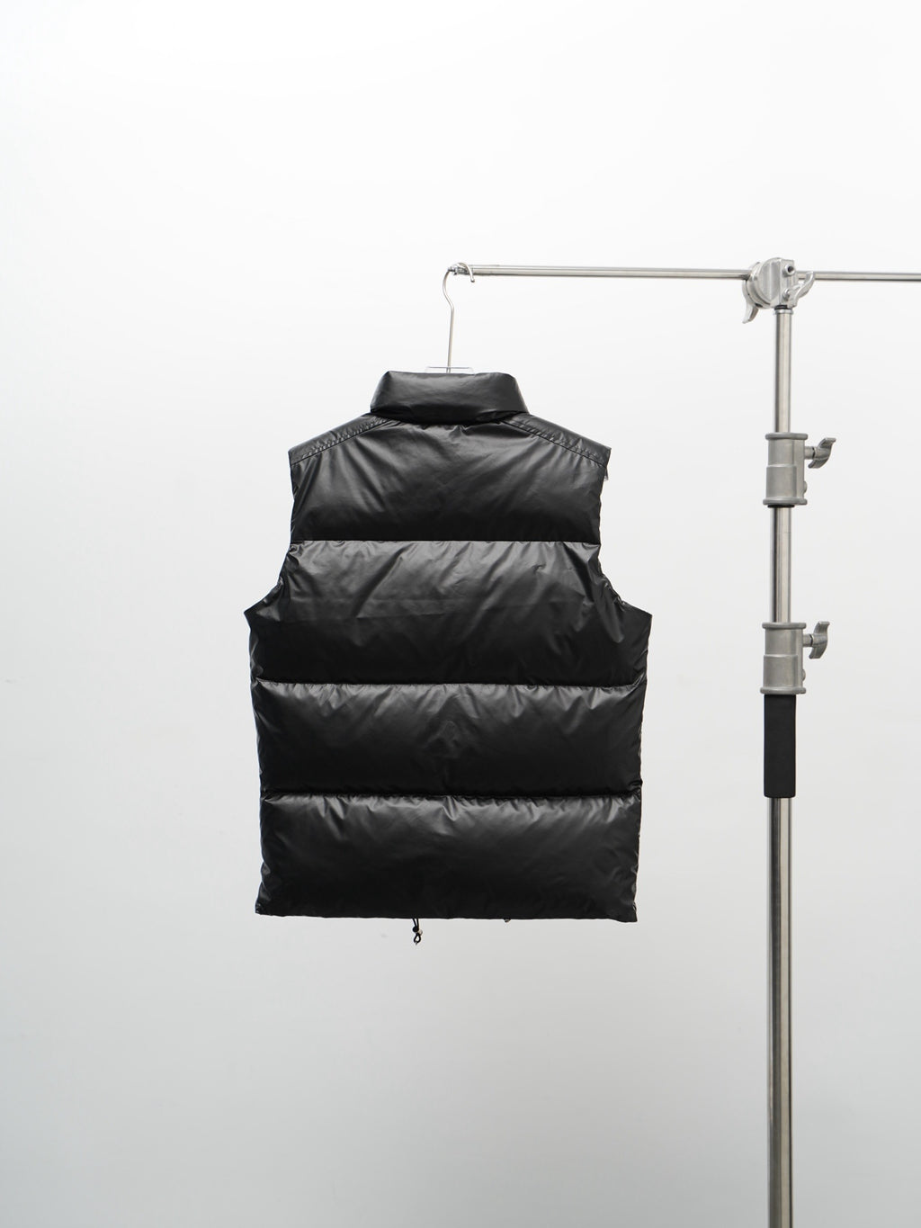 Prada Glossy Quilted Stand-Collar Puffer Vest