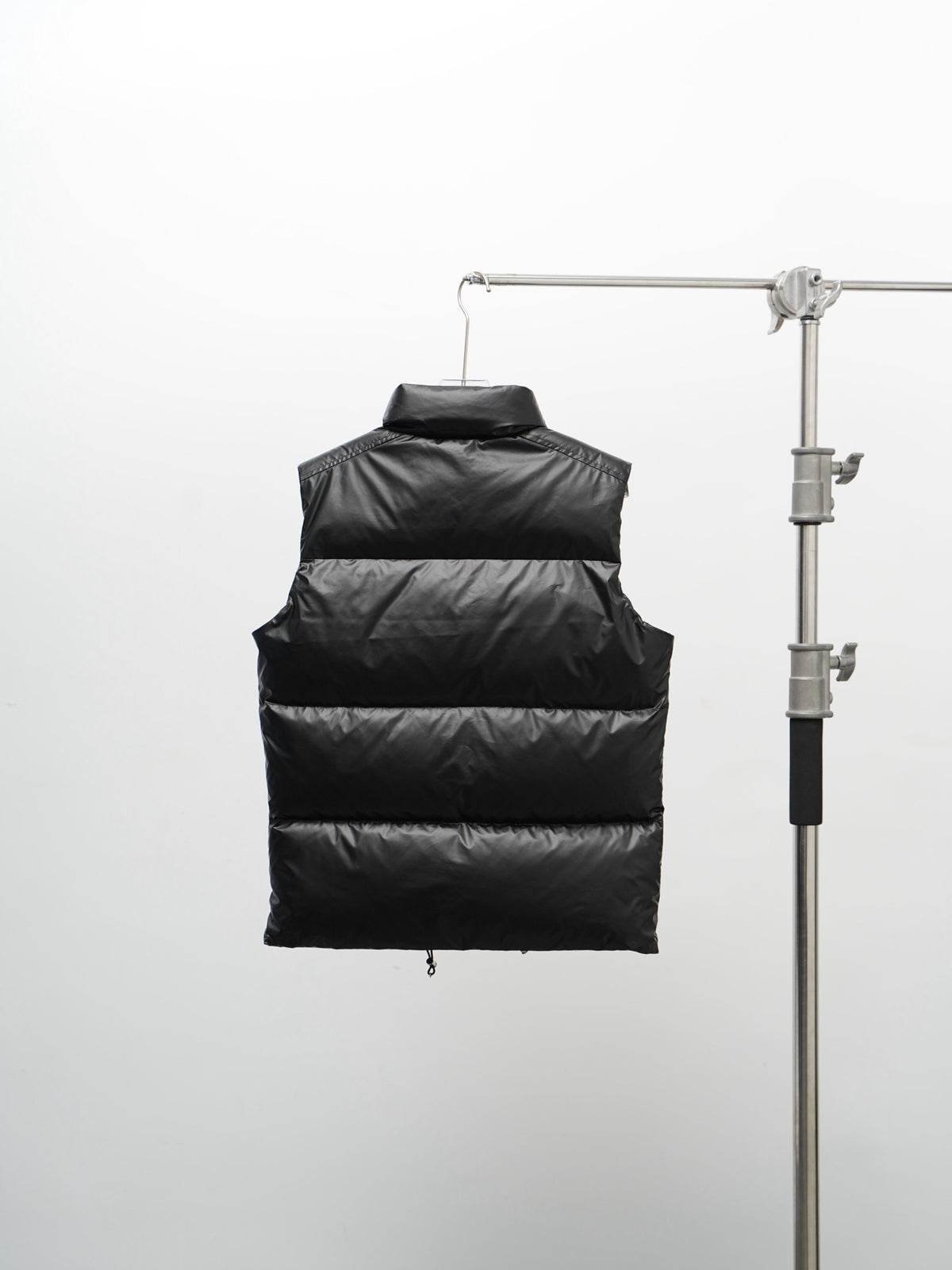 Prada Glossy Quilted Stand-Collar Puffer Vest