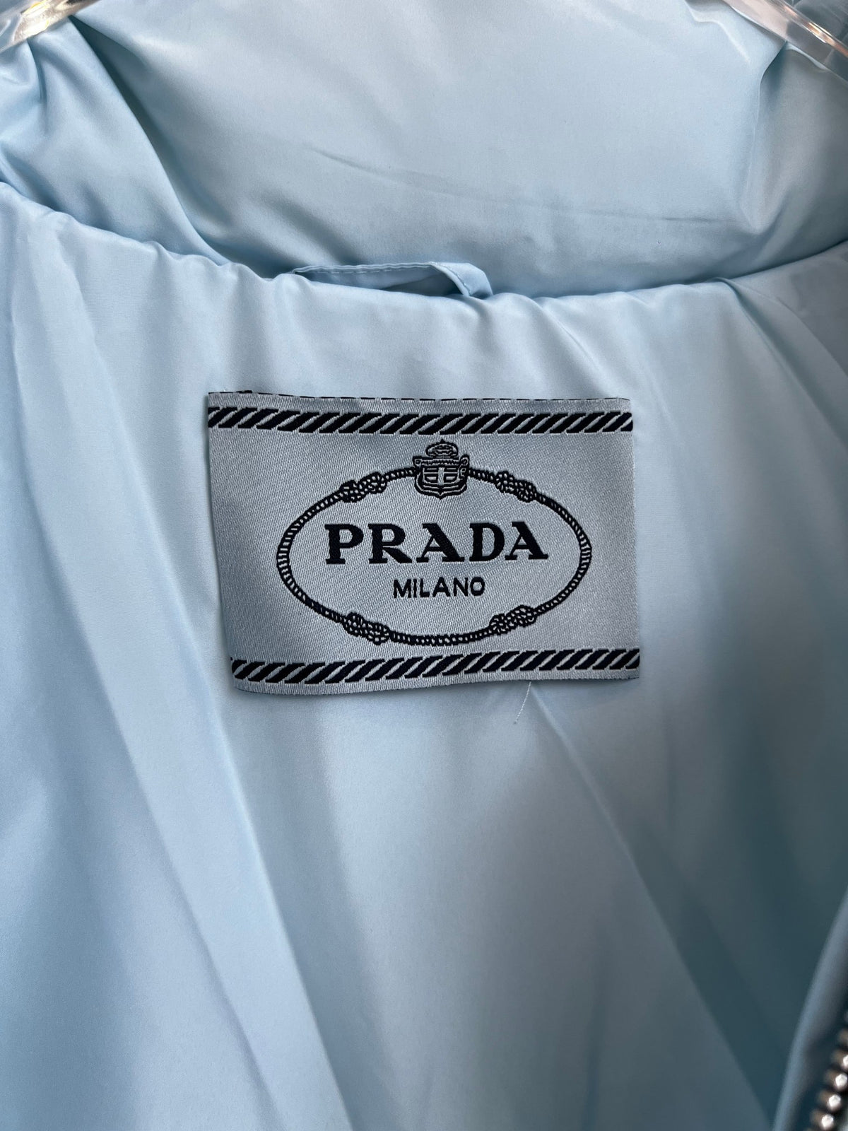 Prada Cropped Stand-Collar Puffer Jacket