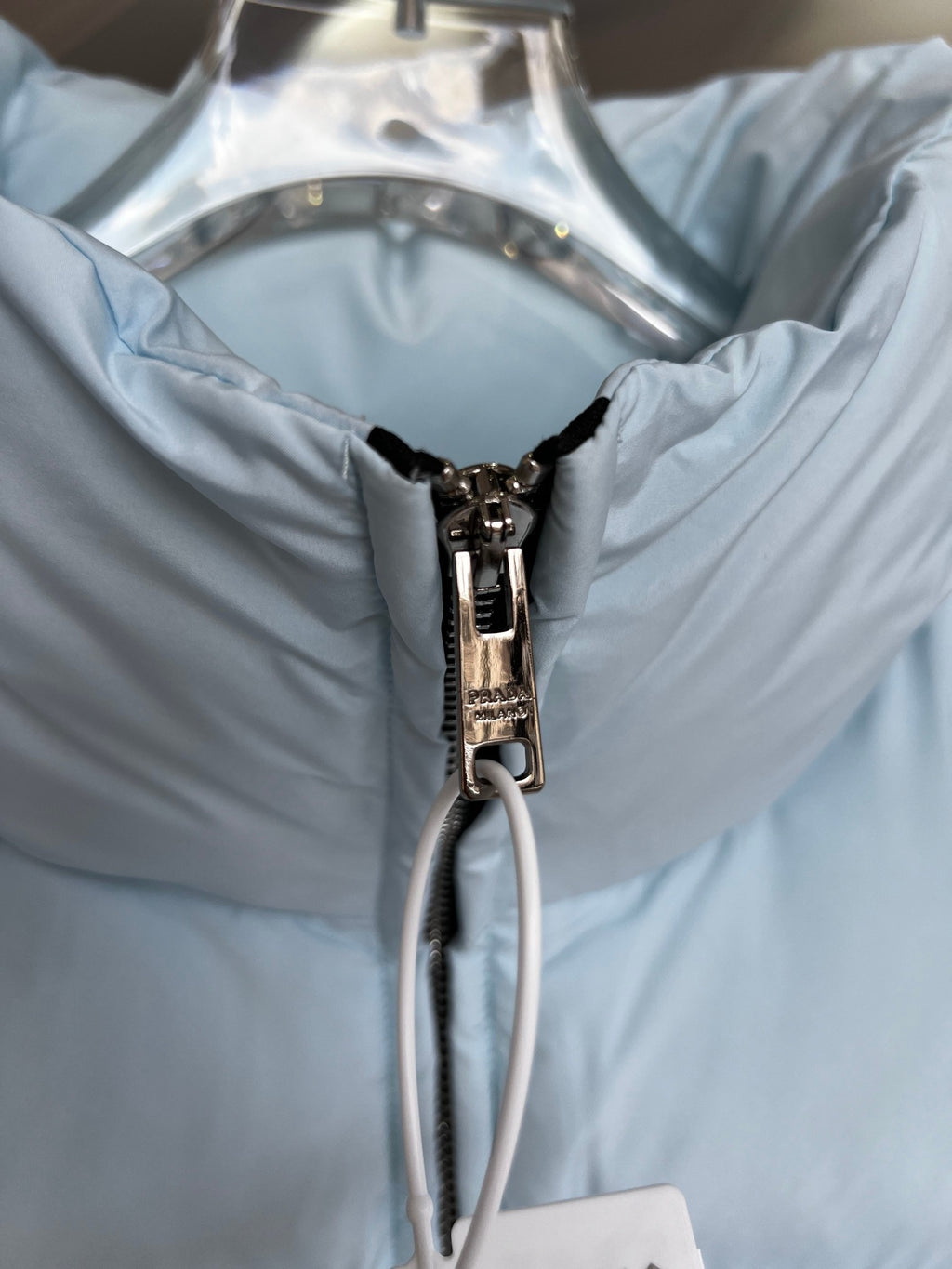 Prada Cropped Stand-Collar Puffer Jacket