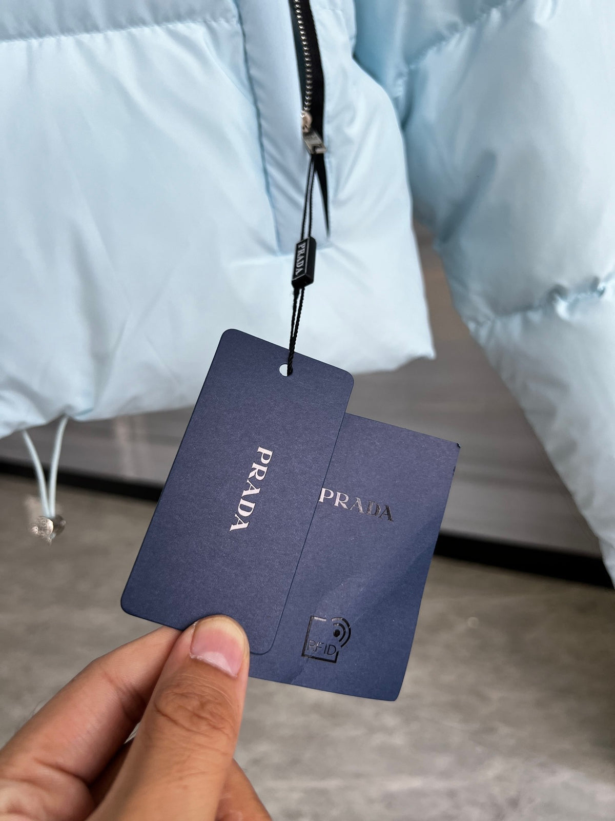 Prada Cropped Stand-Collar Puffer Jacket