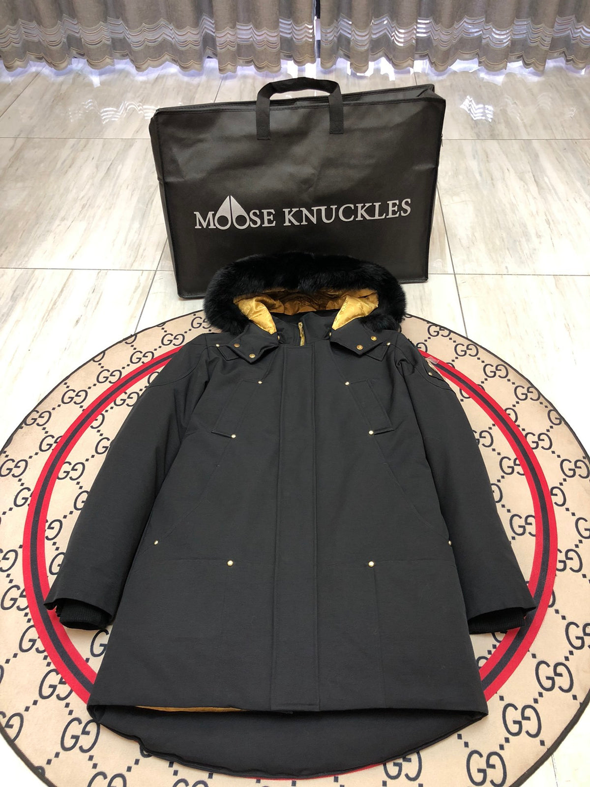 Moose Knuckles Men's Longline Hooded Parka