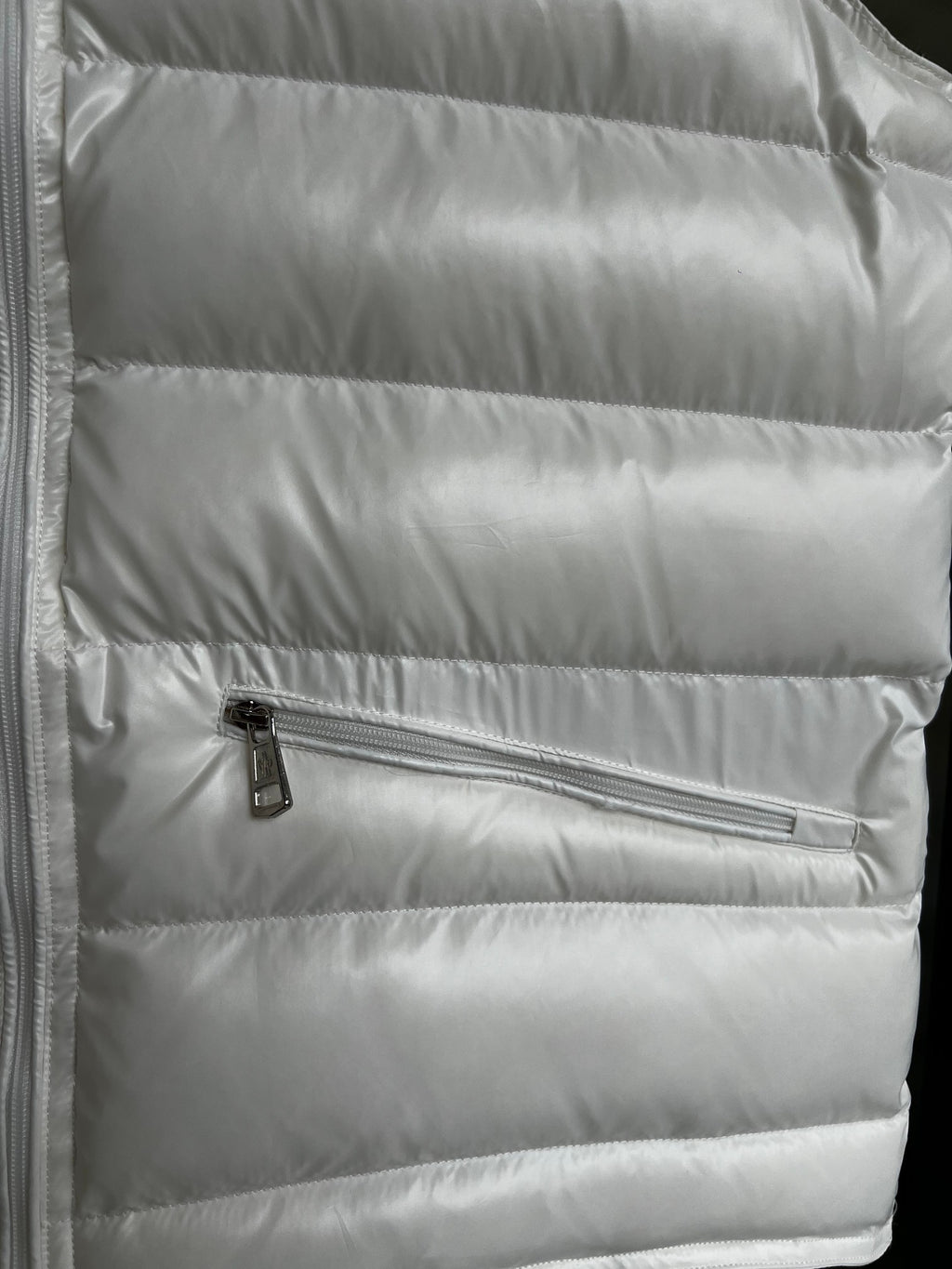 Moncler Quilted Stand-Collar Vest with Angled Zip Pockets