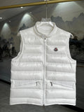 Moncler Quilted Stand-Collar Vest with Angled Zip Pockets
