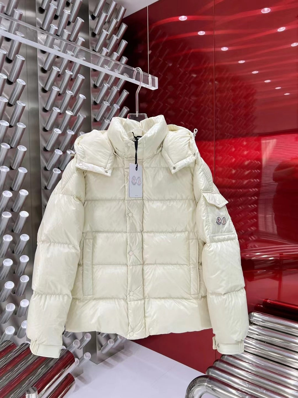 Moncler 70th Anniversary Hooded Quilted Puffer Jacket