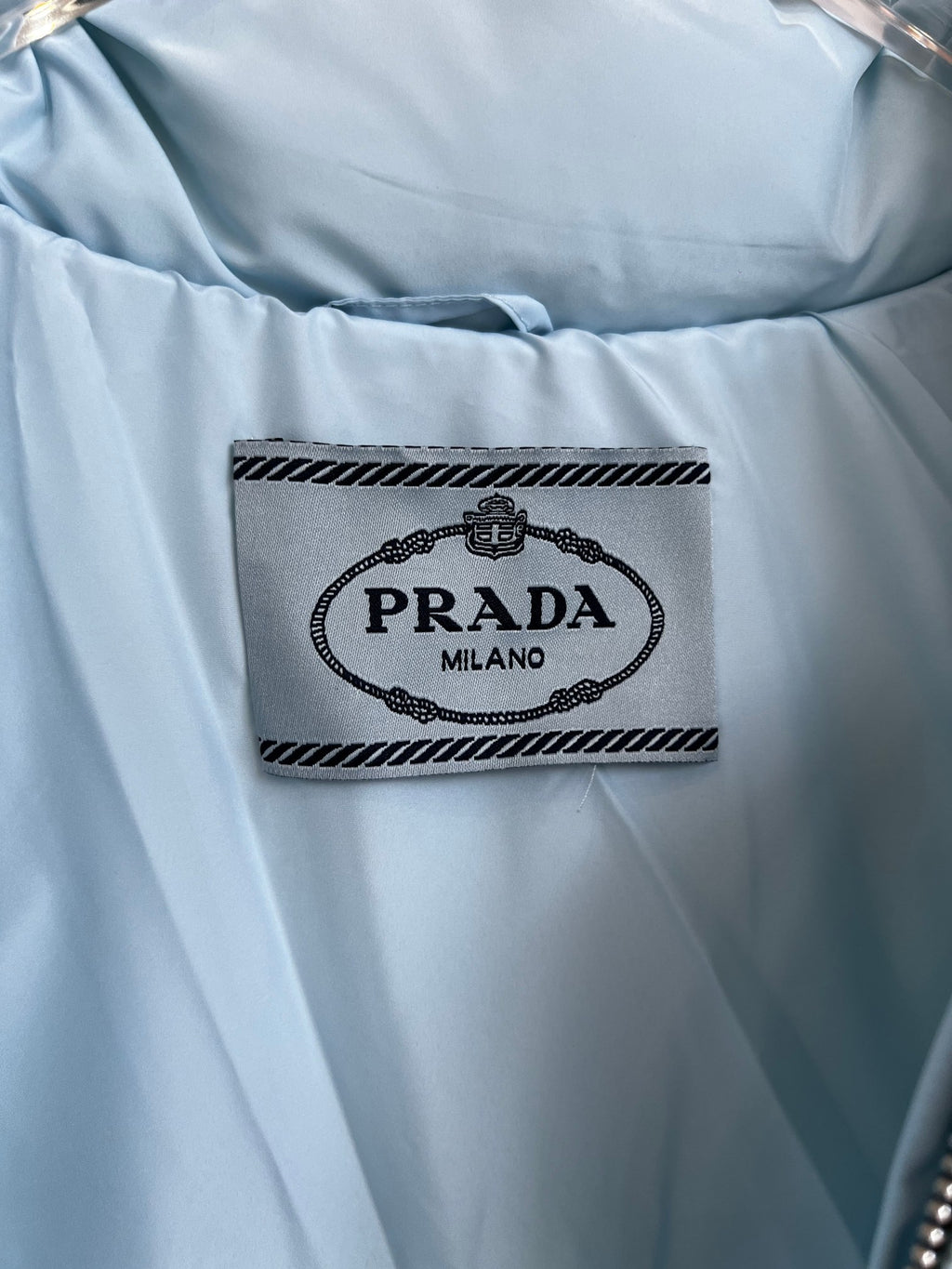 Prada Cropped Stand-Collar Puffer Jacket