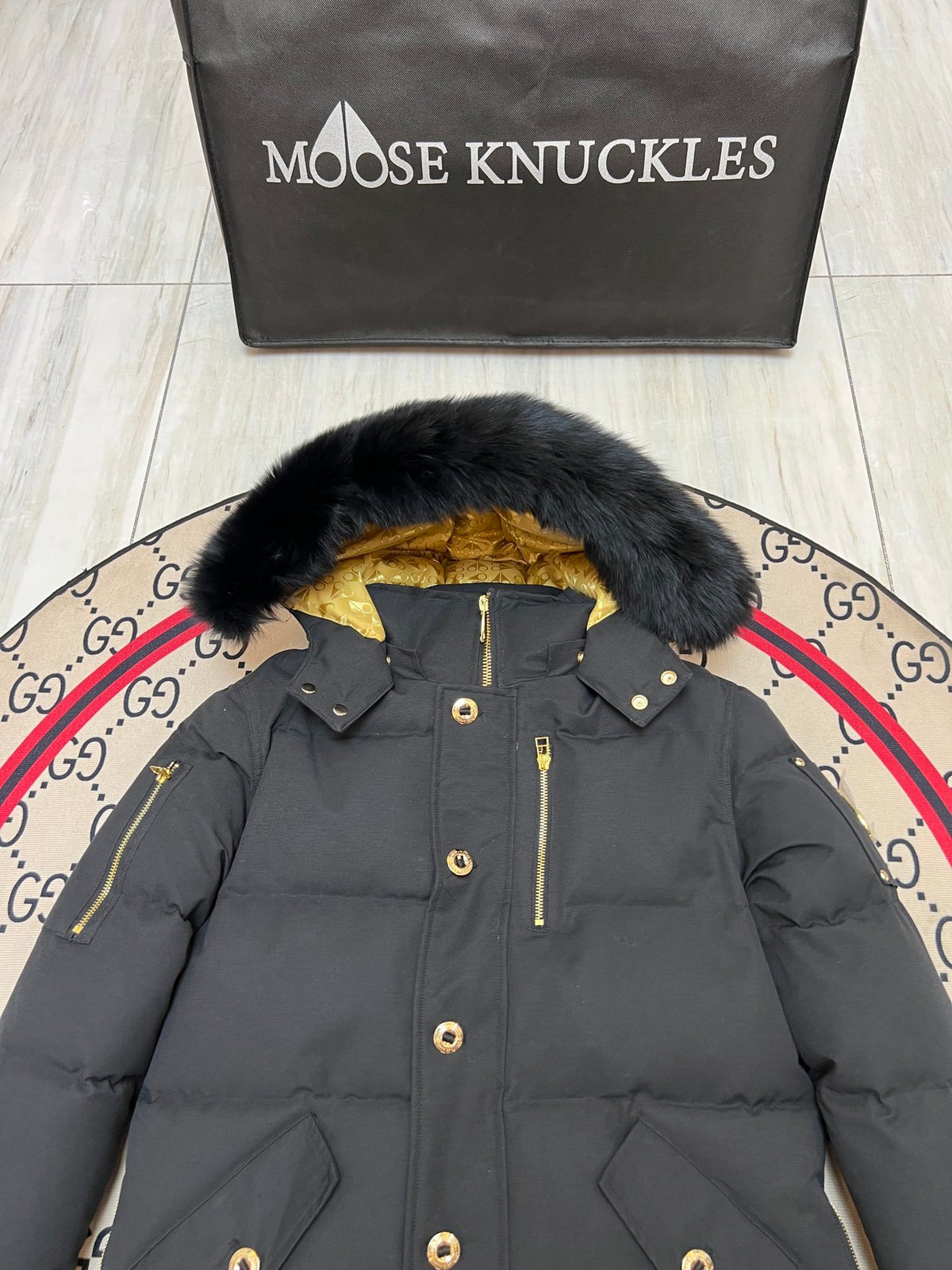 Moose Knuckles Men's Hooded Quilted Jacket - Style 06