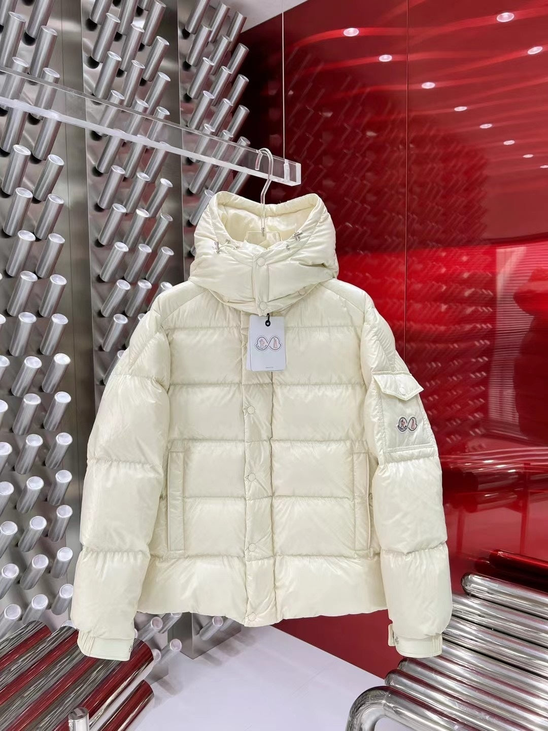 Moncler 70th Anniversary Hooded Quilted Puffer Jacket