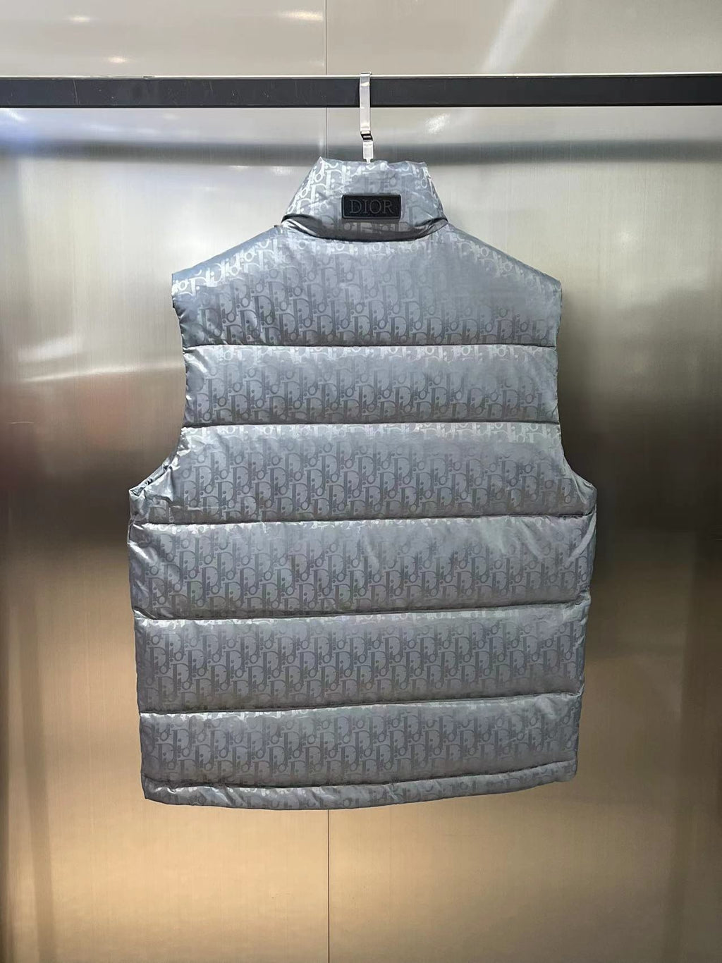 Dior Monogram Quilted Stand-Collar Puffer Vest