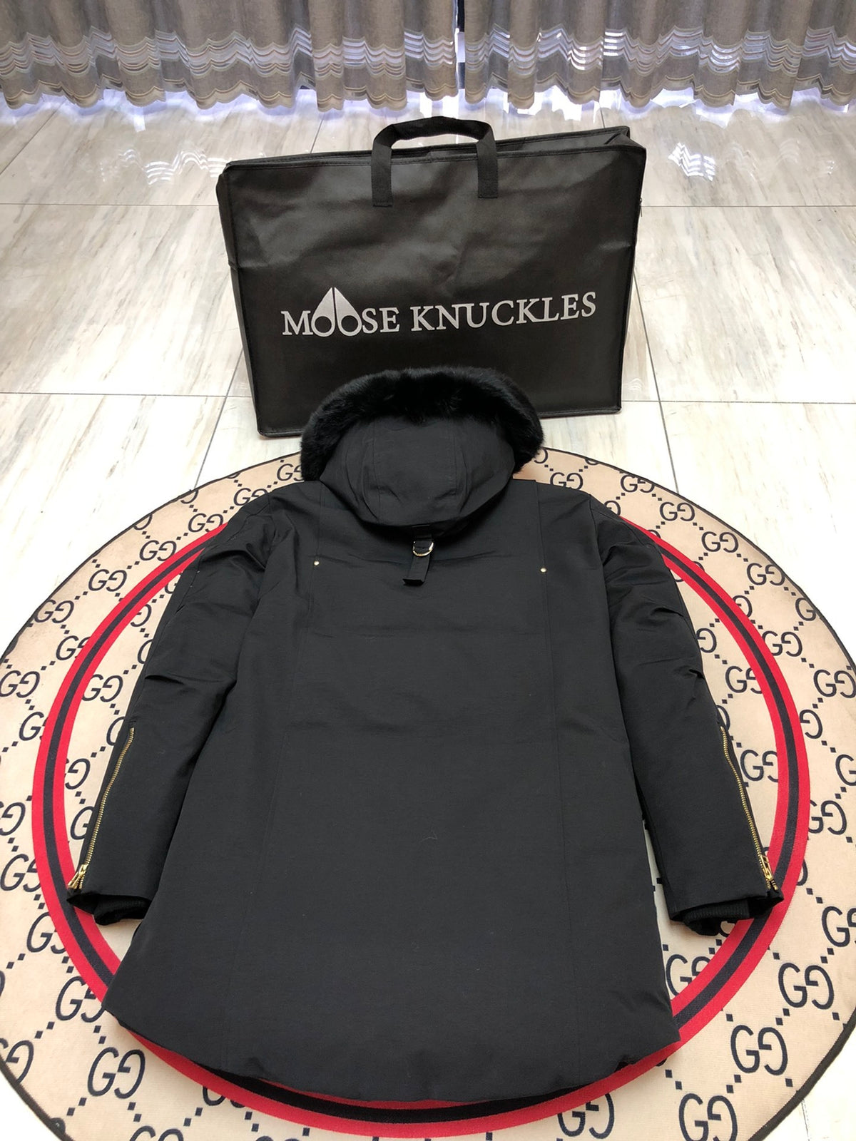 Moose Knuckles Men's Longline Hooded Parka
