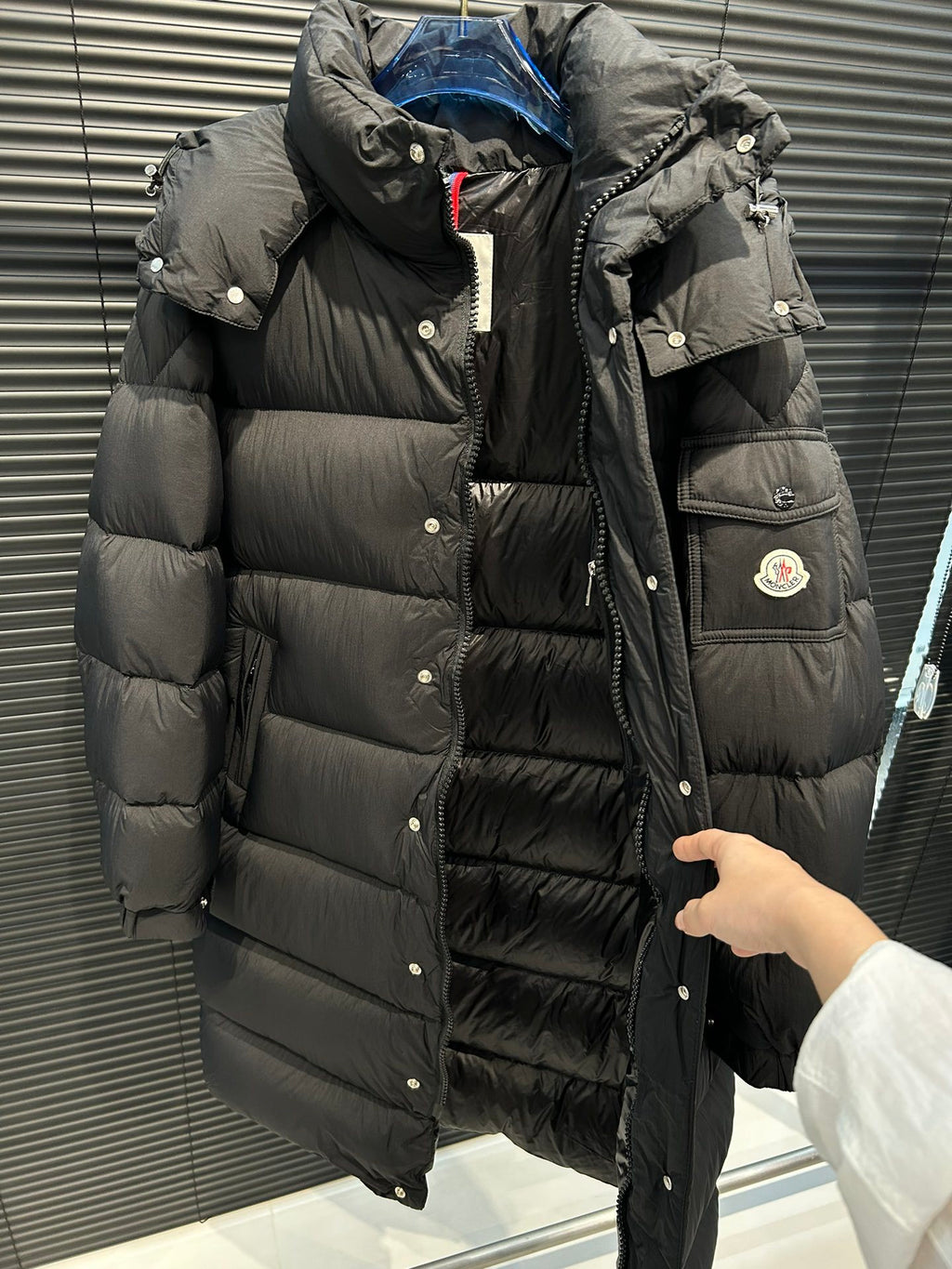Moncler Maya Longline Matte-Finish Puffer Coat