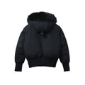 Moose Knuckles Gold Debbie 03 Hooded Down Bomber Jacket – Black