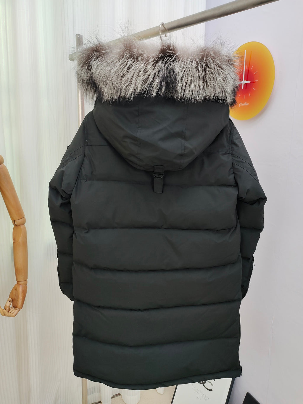 Moose Knuckles Women's Long Fur-Trim Hooded Down Parka